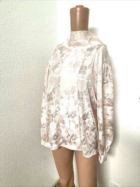 Vintage Silvercord Petites Women's Blouse Light Pink Size 14P